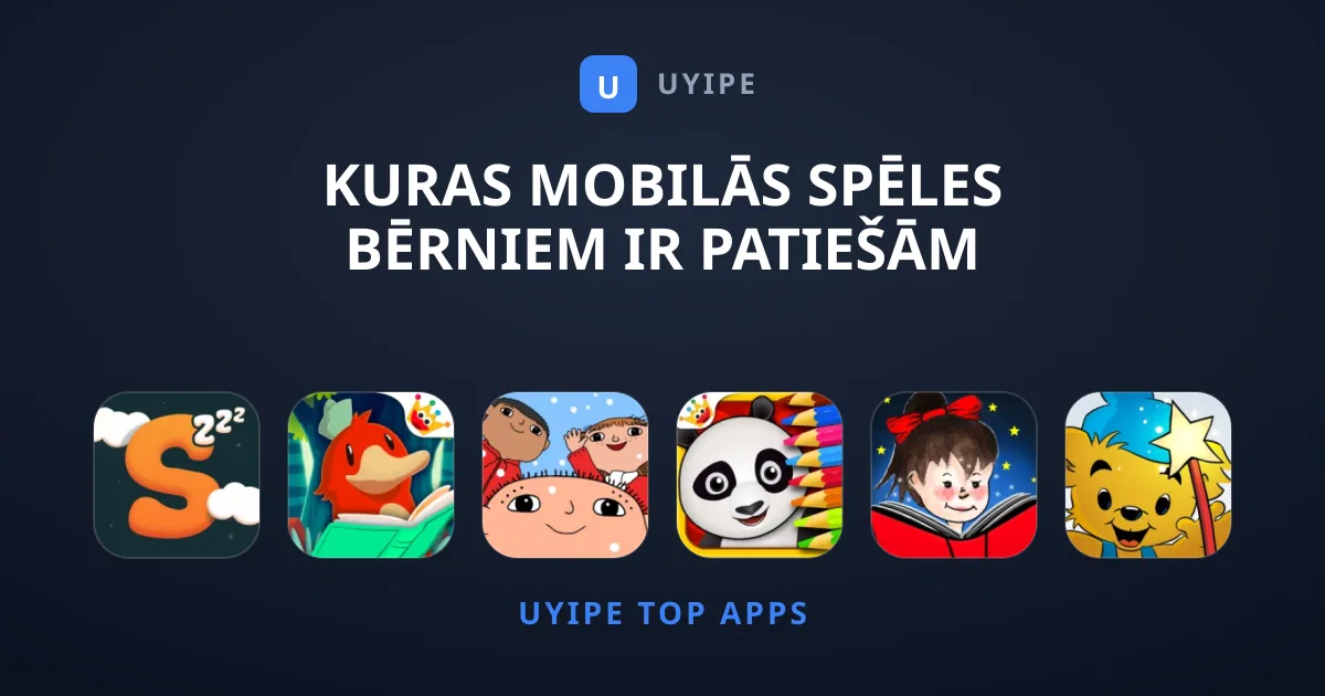 Kuras mobilās spēles bērniem ir patiešām jautras un drošas?